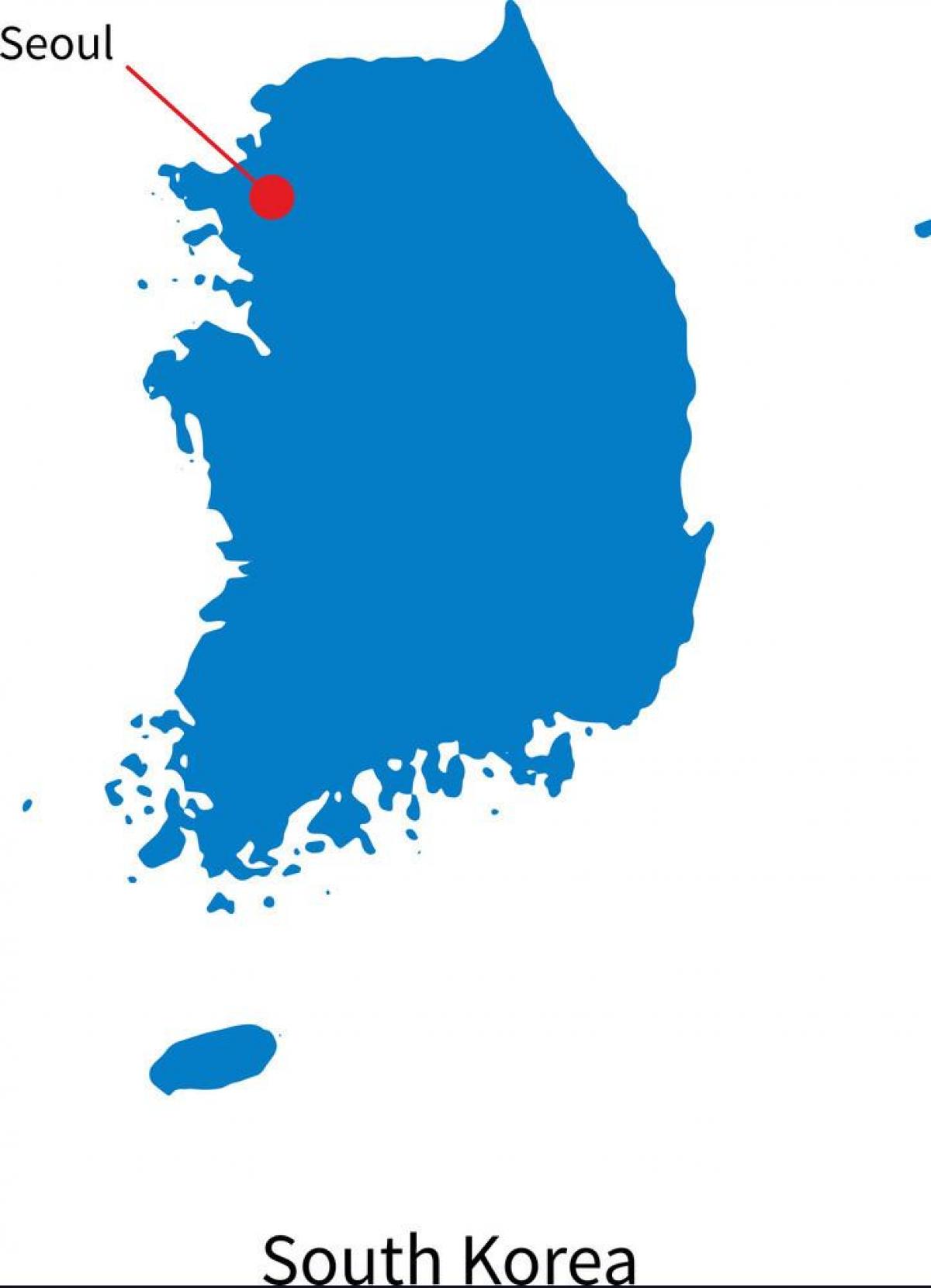 Mapa da capital da Coreia do Sul (ROK)